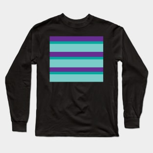 Strips - purple and blue. Long Sleeve T-Shirt